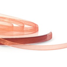 Organza Ribbon , Copper, 1/4 Inch x 25 Yards (1 Spool) SALE ITEM
